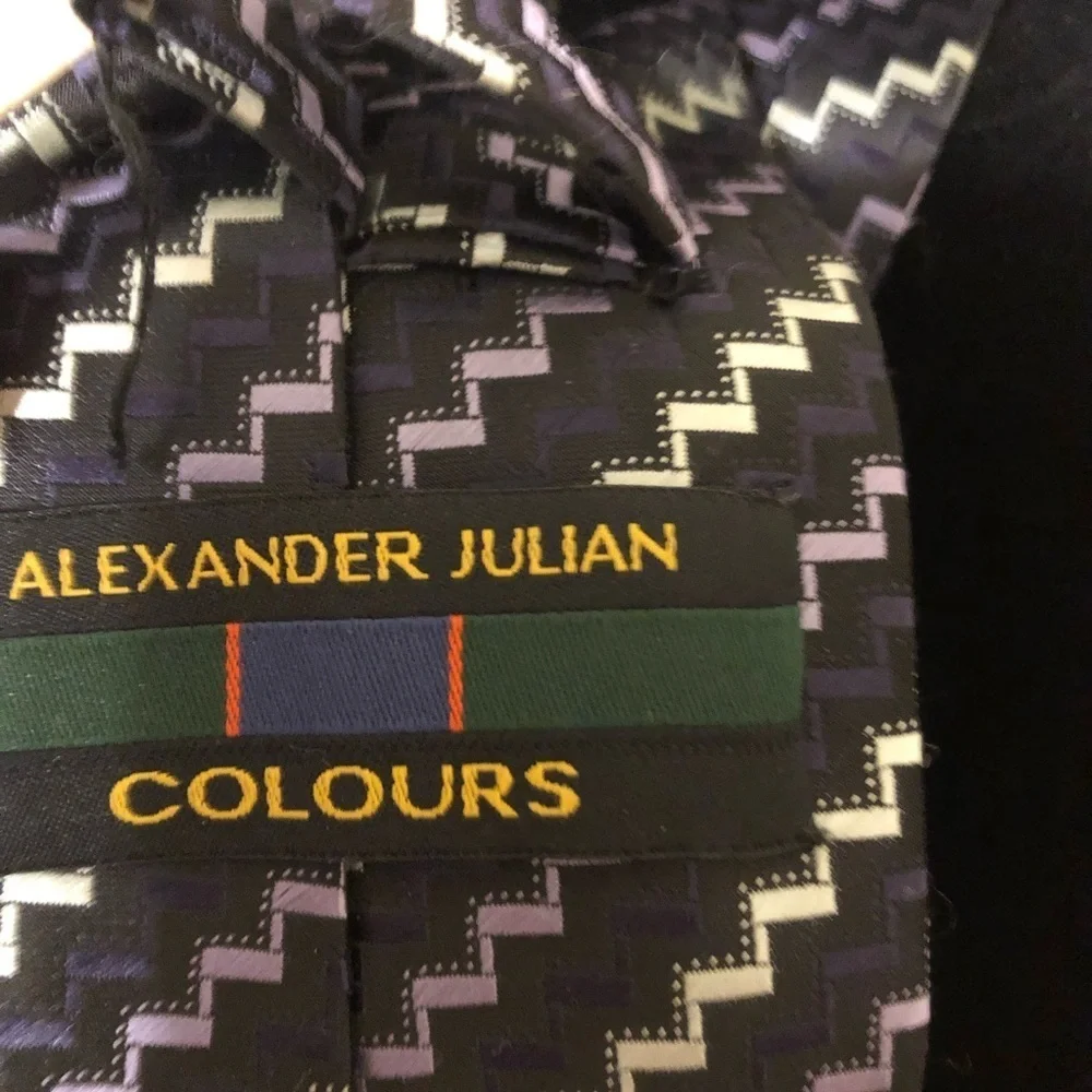 Alexander Julian Paisley Colours Purple Tie